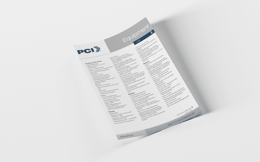 PCI Equipment List
