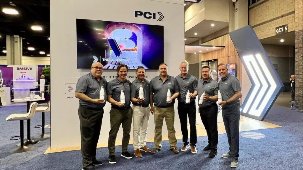From left to right: Executive Director, National Sales Nelson Penalver; Vice President of Sales, Jason Taylor; Senior VP, Client Experience Tom Roberts; Mail and Print Sales Specialist Rick Santopietro; Chief Information Officer Brian McGrath; VP, Major Accounts Development Henry Herrera; and Executive Director, Operations Bill Levinson.