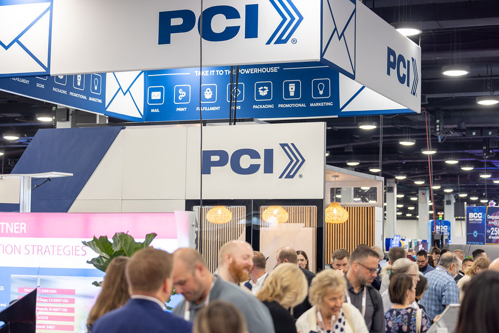 A section of PCI's show-stopping booth